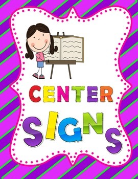 Preview of BACK TO SCHOOL CENTER SIGNS