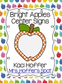 Center Signs {Bright Apple}