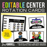 Center Signs | Printable & Digital Center Rotations | Editable