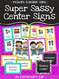 Center Signs - Super Sassy Theme {Bold and Zebra Print}