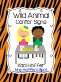 Center Signs {Wild Animal}