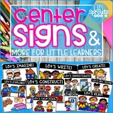 Center Signs and More - PreK, Preschool, Kindergarten, Pre-K