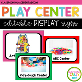 Center Signs for Play-based Centers in Pre-school and Pre-K