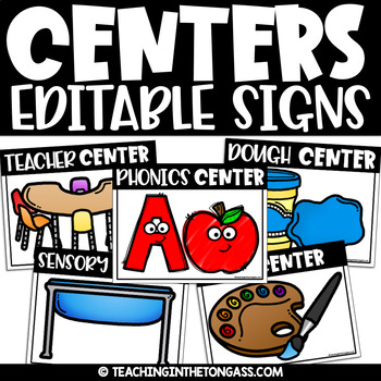 Preview of Center Rotation Clip Chart Stations Poster Signs