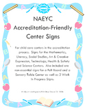 Center Signs that are NAEYC Accreditation Friendly