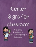 Center Signs with Student dots