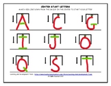 Center Start Letters-Handwriting Without Tears Style (dist