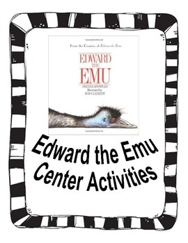 Preview of Center activities for the book Edward the Emu