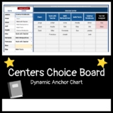 Centers Choice Board Dynamic Anchor Chart / Tracker