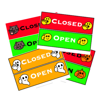 Preview of Centers Closed and Open Signs (Printable) Collection