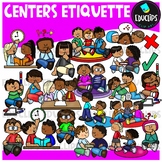 Centers Etiquette Clip Art Set {Educlips Clipart}