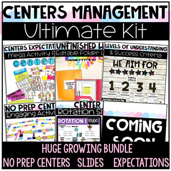 Preview of Centers Expectations and Management Mega Growing Bundle