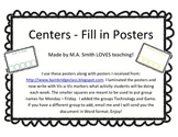 Centers - Write in Posters