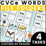 Centers by Design: CVC vs. CVCe Words Phonics File Folder Tasks