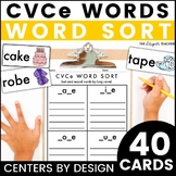 Centers by Design: CVCe Word Sort Magic E Silent E Sneaky 