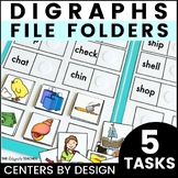 Centers by Design: Digraphs Phonics File Folder Tasks SH C