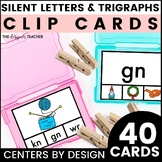 Centers by Design: Silent Letters & Trigraphs Clip Cards P