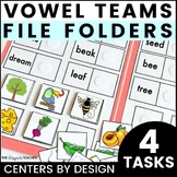 Centers by Design: Vowel Teams Phonics File Folder Tasks