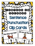 Centers in Seconds - {Sentence Punctuation Clip Cards}