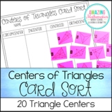 Centers of Triangles Card Sort
