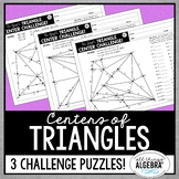 Centers of Triangles (Circumcenter, Incenter, Centroid) | 