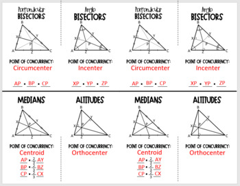 homework 6.4 centers of triangles