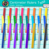 Centimeter Ruler Clipart: 25 Simple Rainbow Math Measureme