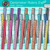 Centimeter Ruler Clipart: 25 Simple Rainbow Math Measureme