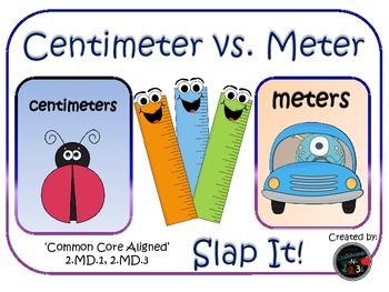Woord links militie Centimeter vs. Meter Slap by Chalkboardsn123s | TPT