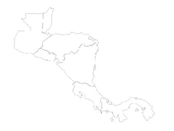 Central America Blank Map by Steven's Social Studies | TpT