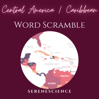 Preview of Central America / Caribbean Countries Word Scramble