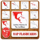 Central America & Caribbean Geography Flashcards with Prin