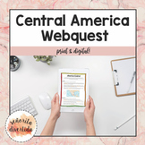 Central America Countries Webquest with Google Slides | Di