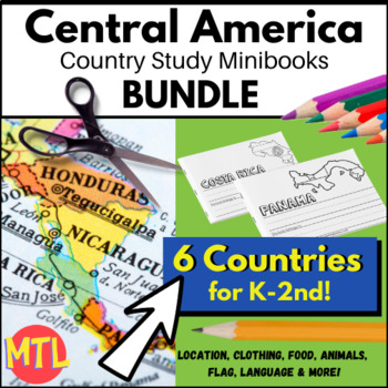 Preview of Central America Country Studies BUNDLE | K-2nd