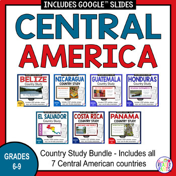 Preview of Central America Country Studies BUNDLE - Spanish Speaking Countries