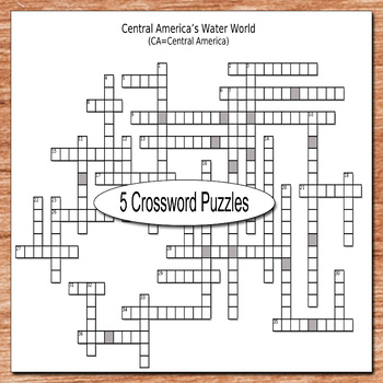 Central America Crossword Puzzles by Global Guy Ink TPT