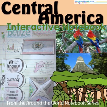 Preview of Central America Interactive Notebook