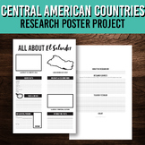 Central American Countries Research Poster Project | Geogr