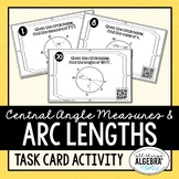 Central Angles, Arc Measures, and Arc Lengths in Circles |