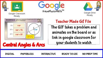 Preview of Central Angles and Arcs Teacher Made GIF File