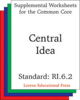 Preview of Central Idea (CCSS RI.6.2)