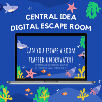 Preview of Central Idea Digital Escape Room