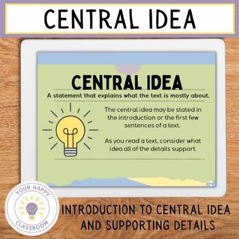 Preview of Central Idea Presentation
