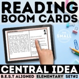 Central Idea Task Cards | Boom Cards