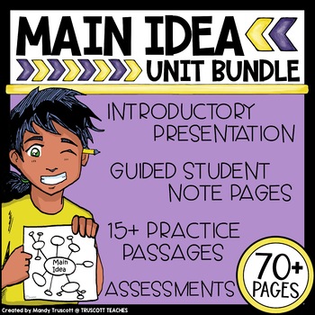 Preview of Main Idea and Supporting Details Unit Bundle: Print and Digital