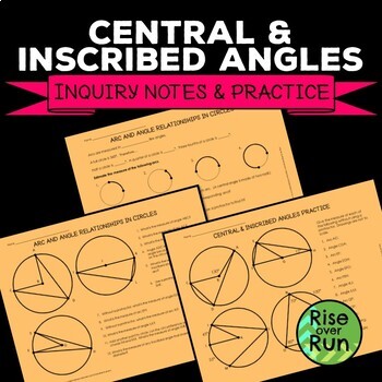 Preview of Circle Theorems Introductory Activity Freebie