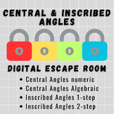 Central & Inscribed Angles and Arcs Digital Escape Room Go