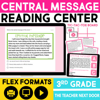 Preview of Central Message Reading Center - Central Message Reading Game