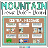 Central Message and Theme Bulletin Board Mountain Classroom Decor