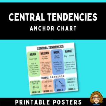 Preview of Central Tendencies Anchor Chart